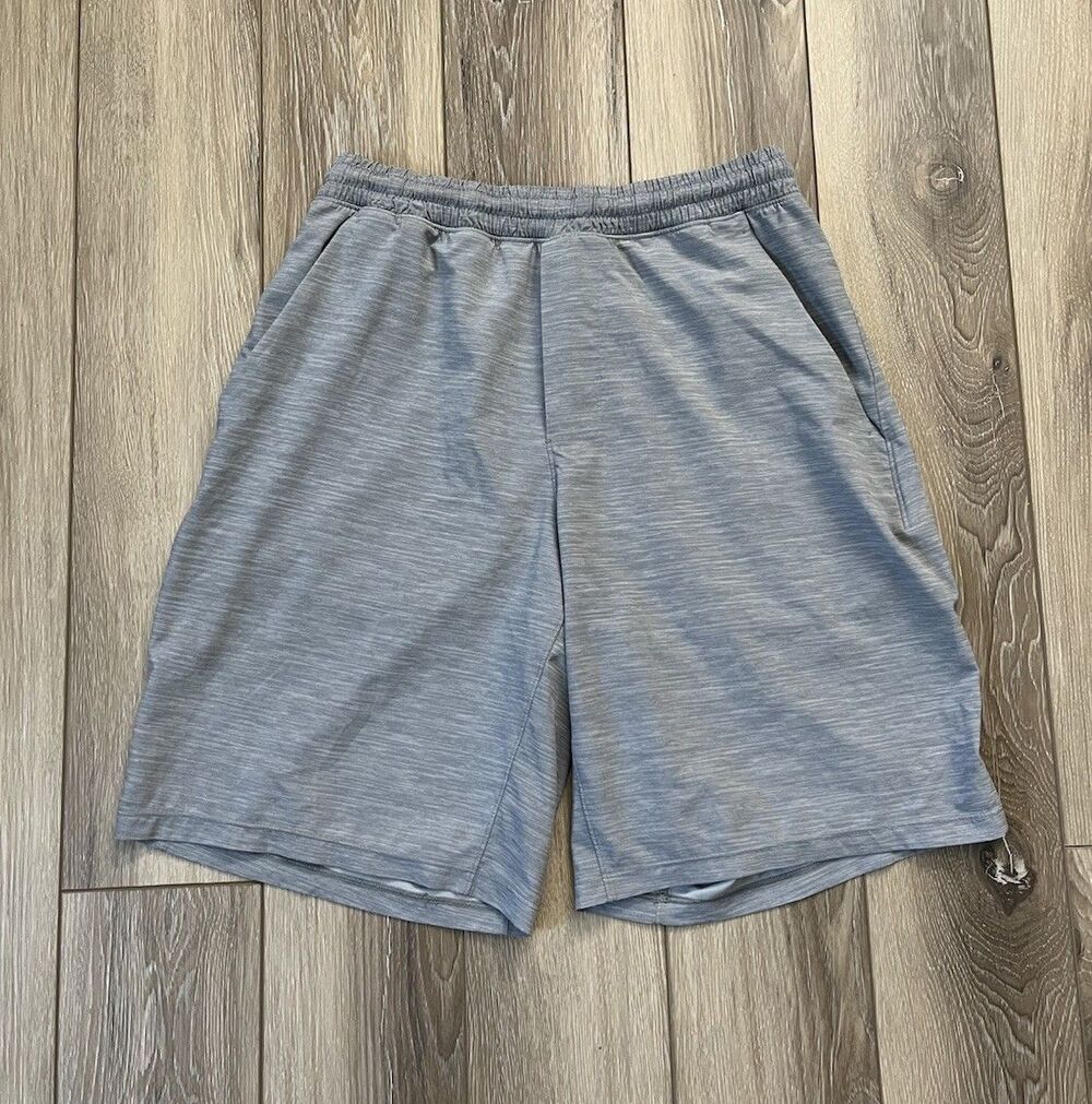 Lululemon Pace Breaker Athletic Short 9" Linerless Mens Size Small Light Grey